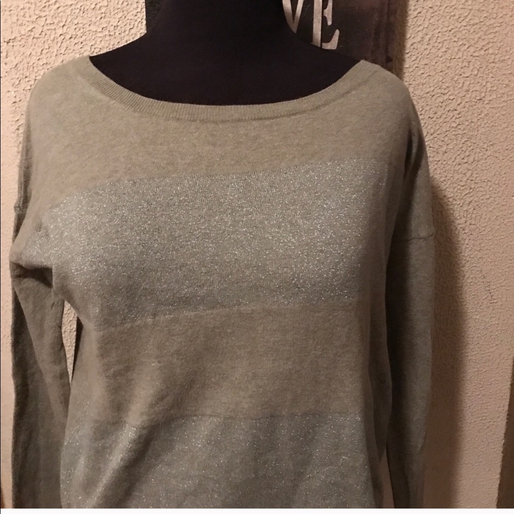 🌟EUC Banana Republic Sparkly Striped Sweater